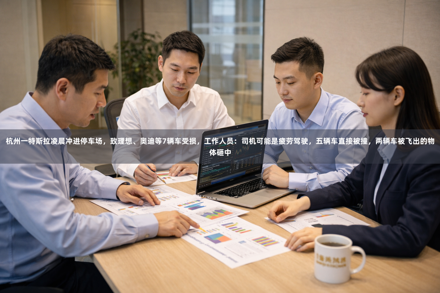 杭州一特斯拉凌晨冲进停车场，致理想、奥迪等7辆车受损，工作人员：司机可能是疲劳驾驶，五辆车直接被撞，两辆车被飞出的物体砸中